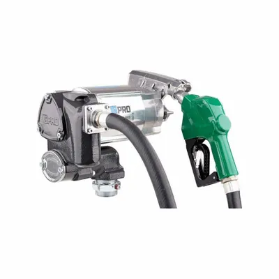 GPI Electric Drum Pump: 35 gpm Max. Flow Rate, 120/240 V AC, 1 hp HP, Pump with Hose & Nozzle - Bung-Mount AC-Powered Fuel Transfer Pumps