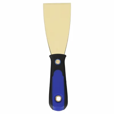 WESTWARD Scraper: Bld. Mat. Brass, Hdl. Mat. Polypropylene/TPR, Stiff - Standard Scrapers