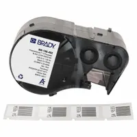 Combined Label and Ribbon Cartridge: Rectangle, 1 in x 29/32 in, Cryogenic Polyester, Black on White (MPN M5-156-492)