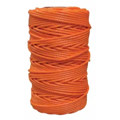 Dynamic braid rope for rigging and climbing applications. 1/16 in diameter, 180 ft overall length, 65 lb working load limit. Suitable for light-duty lifting, positioning, and securing loads in industrial or outdoor work environments.
