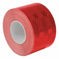 Reflective Tape: Buses/Construction/Emergency Vehicles/Rail, Red, 2 in Wd, 30 ft Lg, Acrylic (MPN 983-72)