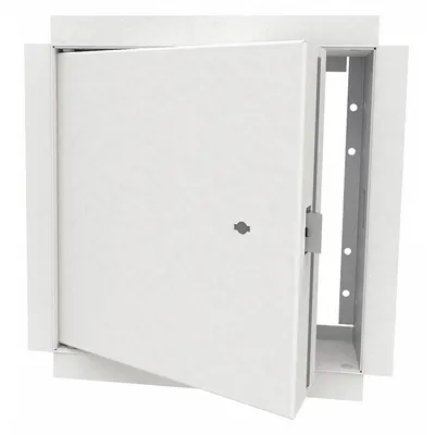BABCOCK-DAVIS Access Door: 8 in Ht, 8 in Wd, Concealed Hinge, Drywall Bead Flange, Steel - Locking Access Doors