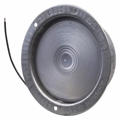GROTE 62151 Backup/Reverse Light, Clear, Round, Incandescent, 5 1/2 in, Pigtail - Backup/Reverse Lights