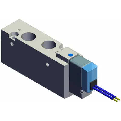 SMC Solenoid Air Control Valve: Five-Way / Two-Position, SYJ7000, Single Solenoid - SMC SYJ Series Directional Control Valves