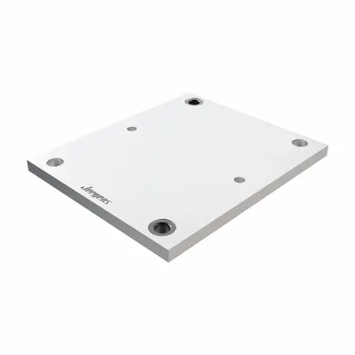 JERGENS Fixture Plate: Ball Lock, Square, Aluminum, 14 in W x 14 in L x 0.75 in H - Ball Lock Fixture Plates