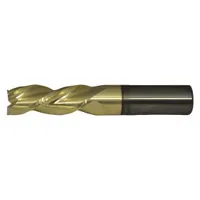 CLEVELAND Square End Mill: Carbide, ZrN Coated, 3 Flute, 5/8" Mill Dia, 3-3/4" LOC, 6" OAL (MPN C72365)