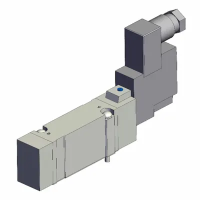SMC Solenoid Valve: SY7000 Series, Single Solenoid, Five-Way / Two-Position - SMC SY Series Directional Control Valves