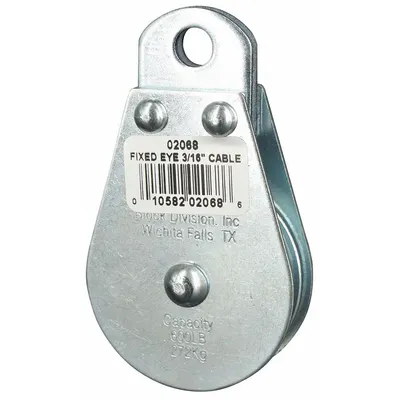 OEM Pulley Block: Fixed - Fixed-Eye Attached Pulley Blocks