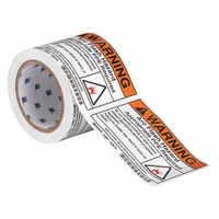 Label: Polyester, Adhesive Sign Mounting, 3 1/2 in x 5 in Nominal Sign Size, 0.01 in Thick, 100 PK (MPN 52021)