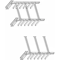 JARKE Cantilever Rack: Add-On, Heavy-Duty, 74 3/4 in x 49 in x 10 ft, Straight Arm, 1 Usable Sides (MPN SC-10AJ)