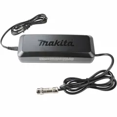 The MAKITA DC4001 is a corded power supply that converts AC mains power to 40V DC output through a single port. It is intended for use with compatible cordless tools and devices requiring 40V DC input, allowing extended operation without battery changes.