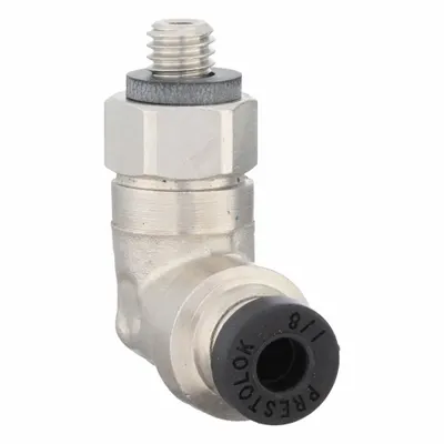 PARKER 169PLP-2-0 Nickel-Plated Brass Push-to-Connect Elbow Fitting - Nickel-Plated Brass Tube Fittings