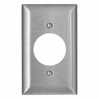 LEVITON Wall Plate: Single Circular Opening, 1 Gang, Std Size (MPN SS721-40)