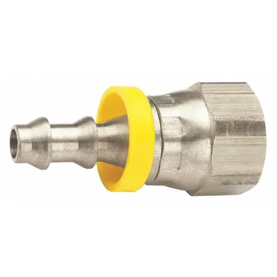 DIXON Push-On Hose Fitting: Hose Barb x UNF, 1 in x 1 in Fitting Size, Male x Female - 303 Stainless Steel Multipurpose (Air, Water, Chemical) Push-On Barbed Hose Fittings