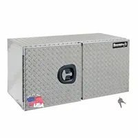 BUYERS PRODUCTS Underbody: Underbody Truck Box, Double Barn Doors Door, 18 in Overall Dp, Silver (MPN 1705210)