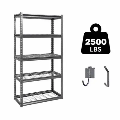 OEM APPROVED VENDOR Heavy Duty Boltless Shelving, 30 in x 12 in, Open, Dark Grey - Light-Duty Wire Decking Boltless Shelving