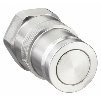 PARKER Hydraulic Quick Connect Hose Coupling: 1/2 in Coupling Size, 316 Stainless Steel - 71 Series Hydraulic Quick-Connect Coupling Plugs