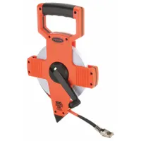 KESON Long Tape Measure: Manual, OTR-18-100, SAE, 100 ft, 1/8 in, Plastic, 100 ft Blade Lg (SAE)