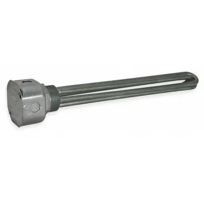 TEMPCO Screw Plug Immersion Heater: 1 Phase, 120V AC, 2,000 W Watt, 1 1/4 in NPT - Screw-Plug Immersion Heaters