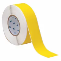 Wraparound Label: Polyimide, Black on Yellow, For 28 AWG to 20 AWG Wire Gauge (MPN THT-106-472-YL)