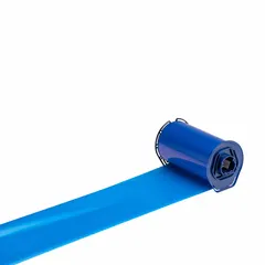 Blue wax/resin ribbon for industrial label printing. Smear-resistant output. Compatible with i7500 printer series. RoHS compliant to 2011/65/EU.