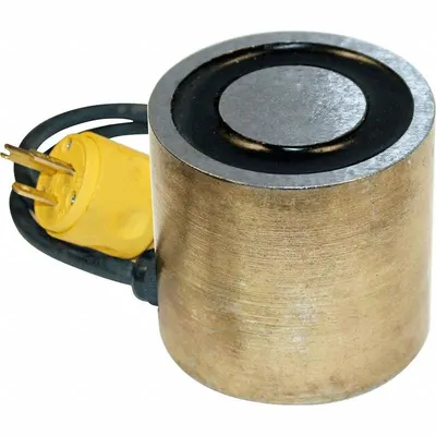 MAG-MATE Electromagnetic Lift: Continuous Duty, Round Magnet, 200 lb Max Load Capacity - Concentrated-Power Round Electromagnets