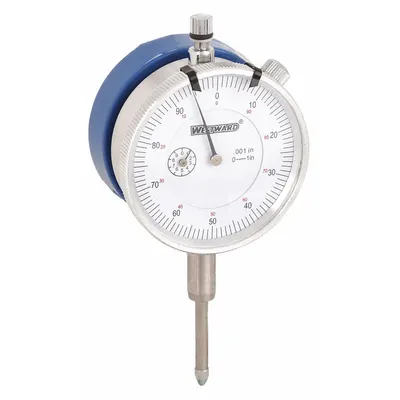 WESTWARD Dial Indicator - Lug Back: 1 in, Inch, Mechanical, 0.001 in Accuracy - Continuous Reading Back Lug Dial Indicators