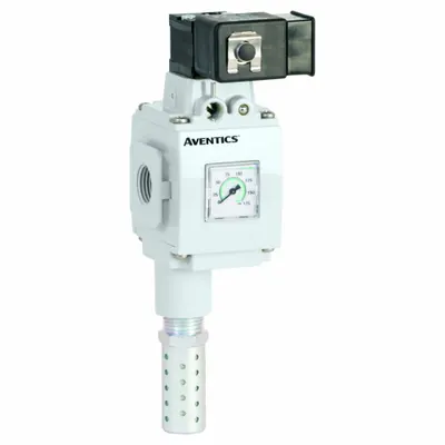 NUMATICS Exhaust Valve: 1/4 in NPT, 1/4 in NPT Outlet Size, 145 psi Max Op Pressure - Numatics Compressed Air Line Slow-Start Quick-Exhaust Valves