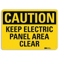 Caution Sign: Aluminum, Mounting Holes Sign Mounting, 7 in x 10 in Nominal Sign Size, Engineer Grade (MPN U4-1458-RA_10X7)