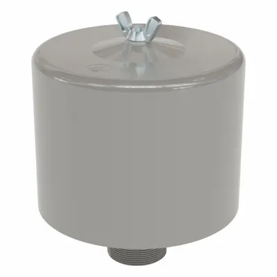 SOLBERG Filter Silencer: 1 1/4 in Inlet Size, 70 scfm, 6.63 in Overall Ht, 6.1 in Outside Dia - Air Compressor Intake Filters & Silencers