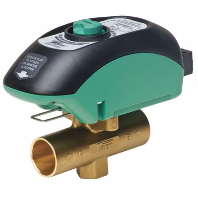 TACO Motorized Zone Valve: 10.3 Cv Flow Rate, 2-Way, 3/4 in Female Sweat, Non-Spring Return - 2-Way Sweat Connection Zone Valves
