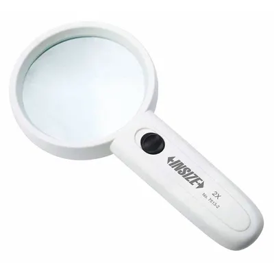 INSIZE Illuminated Magnifier: 2X - Magnifiers