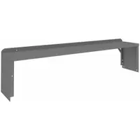 TENNSCO Shelf Riser: 60 in Overall Wd, 10 1/2 in Overall Dp, Gray, Carbon Steel, Steel, 12 in (MPN R-1060)