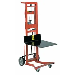 Platform Lift Truck, 750 lb Capacity, Steel, 22x22 in Platform, 5 3/4-54 in Lift