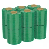 GOODWRAPPERS Stretch Wrap Film: 80 ga Gauge, 4 in Overall Wd, 1,000 ft Overall Lg, 1-Side, 12 PK (MPN 15A870)