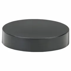 Black phenolic cap with pulp/vinyl liner, featuring an 89-400 mm screw closure. Supplied in a pack of 12 closures. Suitable for sealing containers in industrial packaging, chemical storage, and laboratory applications.