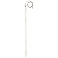 HUBBELL WIRING DEVICE-KELLEMS Outlet Strip: 10 Outlets, 6 ft Cord Lg, 15 A Current, White, 5-15P (MPN PT155112P)
