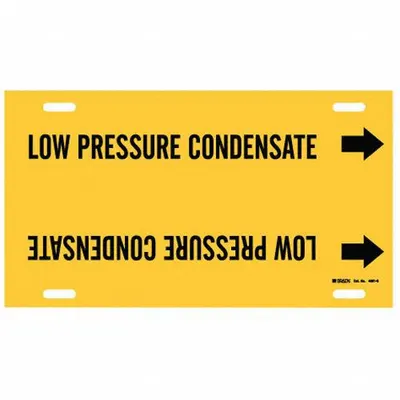BRADY Low Pressure Condensate Strap-On Pipe Marker - Low Pressure Condensate Strap-On Pipe Markers