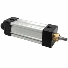 This Parker P1P-series compact pneumatic cylinder features a 20 mm bore diameter and 25 mm stroke length. It is designed with threaded hole mounting, a single rod with rotating rod design, and a magnetic piston for position sensing. Suitable for linear motion applications in industrial automation where space is limited.