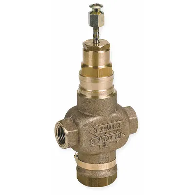Honeywell Hydronic Globe Valve: 2-Way, 7.3 CV Flow, 3/4 in Female NPT, Brass Body - 2-Way NPT Connection Globe Valves