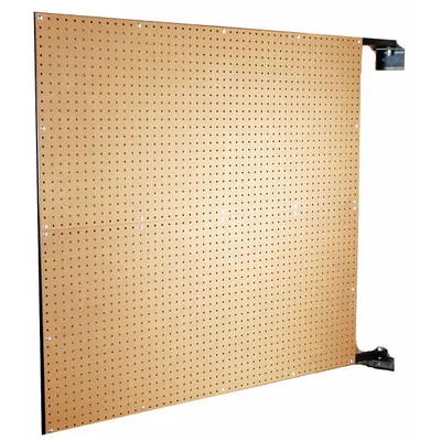 XTRAWALL Pegboard Swing Panel: Round, 1/4 in Peg Hole Size, 48 in x 48 in x 1 1/2 in - Round-Hole Pegboard Swing Panels