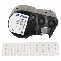 Combined Label and Ribbon Cartridge: Rectangle, 3/8 in x 1 in, Cryogenic Autoclavable Nylon (MPN M5-118-499)