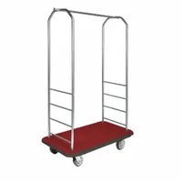 CSL Bellman Cart: 1 in Frame Dia, 43 in Overall Lg, 23 in Overall Dp, 72 1/2 in Overall Ht, Red (MPN 2099BK-040-RED)