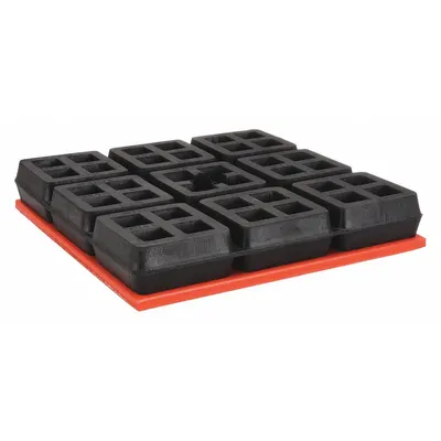 MASON Vibration Isolator Pad: Neoprene, Smooth Pad Top, 6 in Lg, 6 in Wd - Vibration-Isolating Pads & Sheets