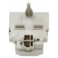 This genuine OEM relay and overload combination starts the compressor in refrigerators and freezers while providing overload protection. It manages startup current and shuts down the compressor if conditions exceed safe limits, ensuring reliable operation.