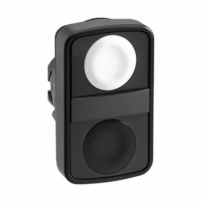 SCHNEIDER ELECTRIC Multihead Operator: Non-Illuminated, 2 Button, Flush Profile - Multihead Push-Button Operators