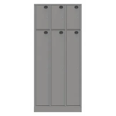 SENTINEL Law Enforcement Evidence Locker: Non-Pass-Through Backing, Slam Latch, 6 Compartments - Standard Evidence Storage Lockers