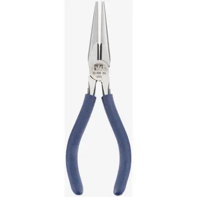 IDEAL Long Nose Plier: 1 1/4 in Max Jaw Opening, 6 in Overall Lg, 2 in Jaw Lg - Needle-Nose Pliers