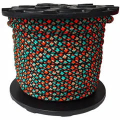 Nylon double braid dynamic rope with 3/4 in diameter and 4,600 lb working load limit. Suitable for rigging, climbing, rope access, and lifting applications requiring dynamic load absorption.