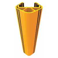 A-SAFE Pallet Rack Guard: Snap-On, On Upright, 3 in x 1 3/4 in x 24 in, Polymer, Yellow (MPN P-03-01-0018)